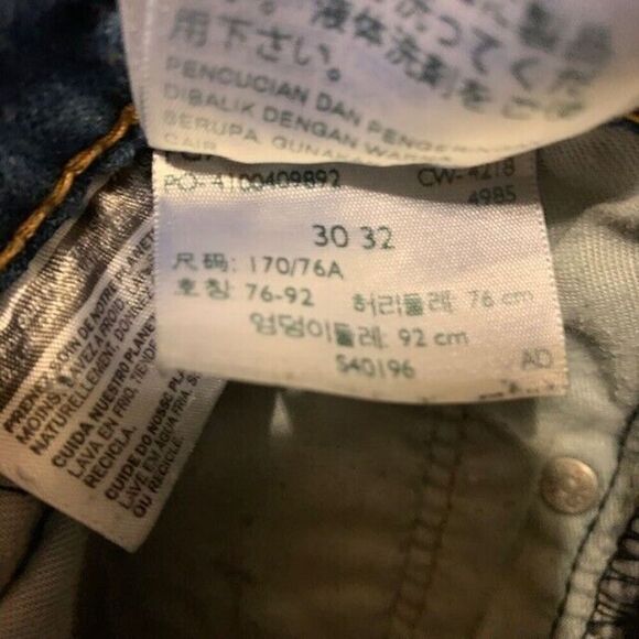 LEVI'S 514 STRAIGHT FIT SIZE 30X32 JEANS - Picture 7 of 7